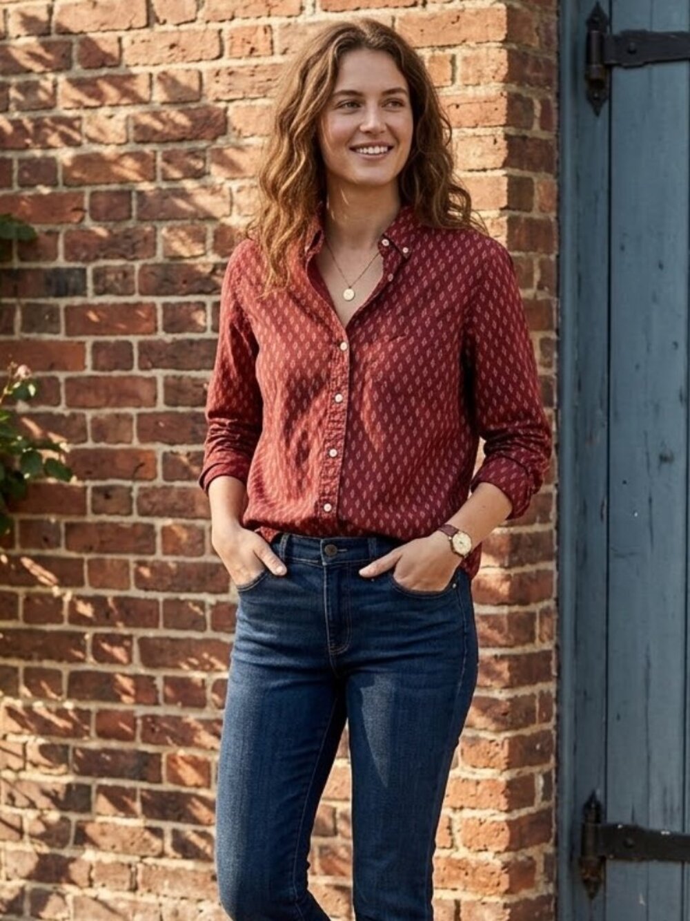 American Eagle Seriously Soft Classic Fit Wo Size Medium Button Shirt